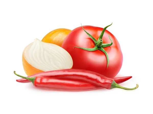 Geïsoleerde ketchup ingrediënten — Stockfoto