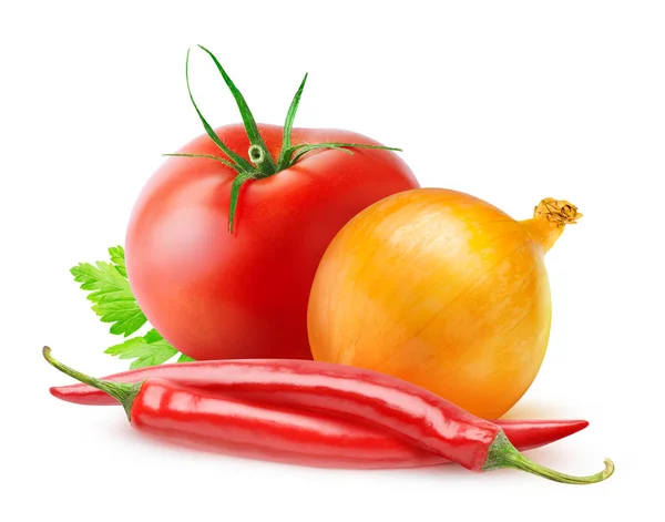 Isolated tomato sauce ingredients — Stock Photo, Image