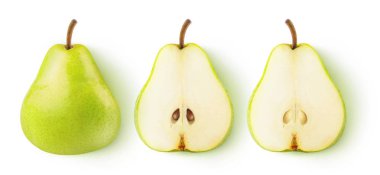 Isolated cut pears clipart