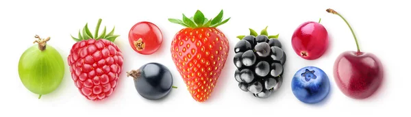 Isolated collection of berries — Stock Photo, Image