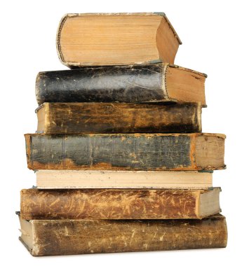 izole kitap yığını