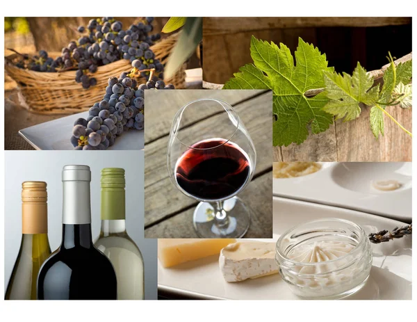 Víno a jídlo — Stock fotografie
