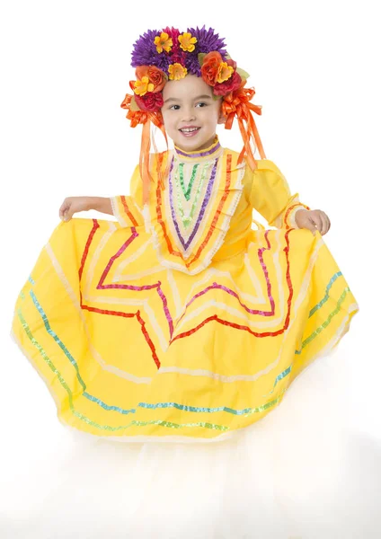 Traditionella mexikanska klänning och hår stycke — Stockfoto