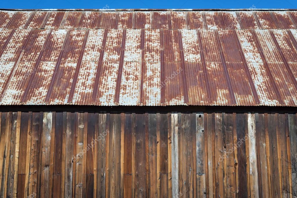 Rusty old tin roof — Stock Photo © shippee #187154462