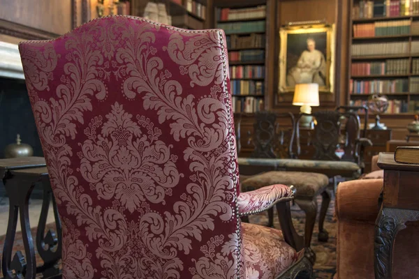 Antique fabric chair — Stock Photo, Image