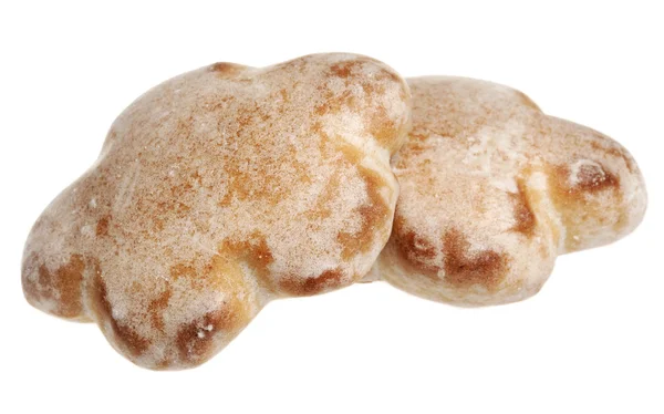 白い背景の上の gingerbreads — ストック写真