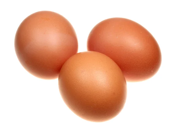 白色背景上的蛋 — 图库照片