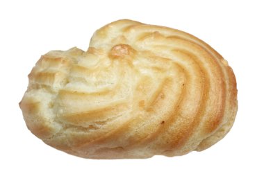 beyaz arkaplanda pasta