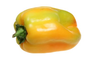 Beyaz arkaplanda biber