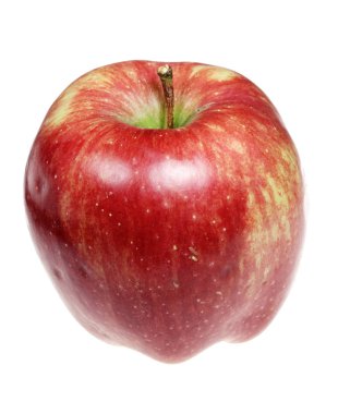 beyaz arkaplanda elma