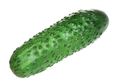 Beyaz arkaplanda salatalık