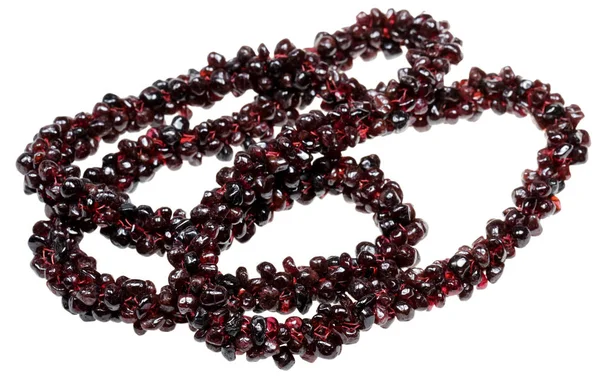 Beads from a pomegranate on a white background — Stock Photo, Image