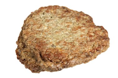 Beyaz zemin üzerinde bir karaciğere gelen gözleme