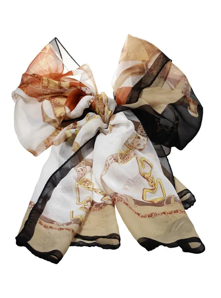 Silk scarf on a white background — Stock Photo, Image
