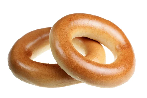 Bagels on a white background — Stock Photo, Image