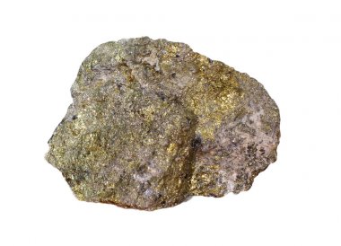 Beyaz zemin üzerinde bir kuvars Brezilya'da