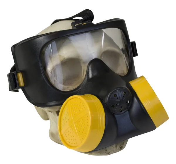 Gas Mask on Skull — Stock Photo, Image