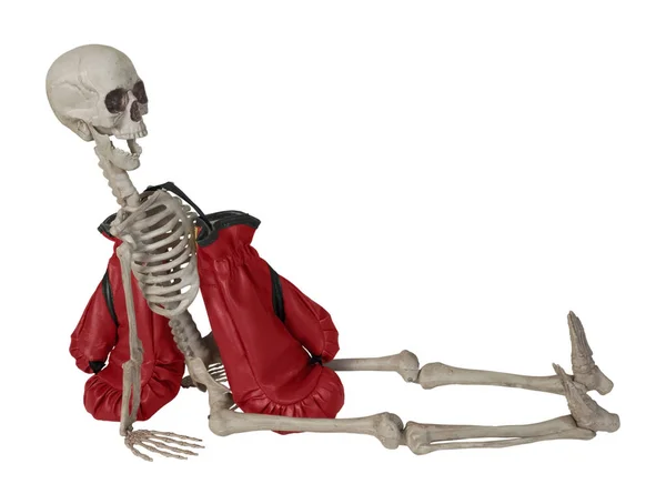 Skelett mit Boxhandschuhen — Stockfoto