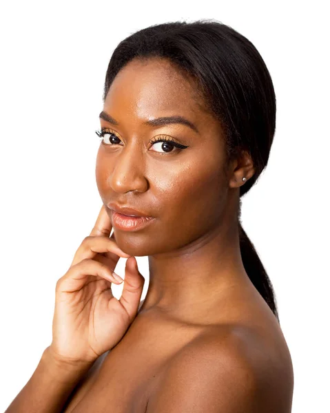 Ritratto di bellezza di una donna afro-americana — Foto Stock