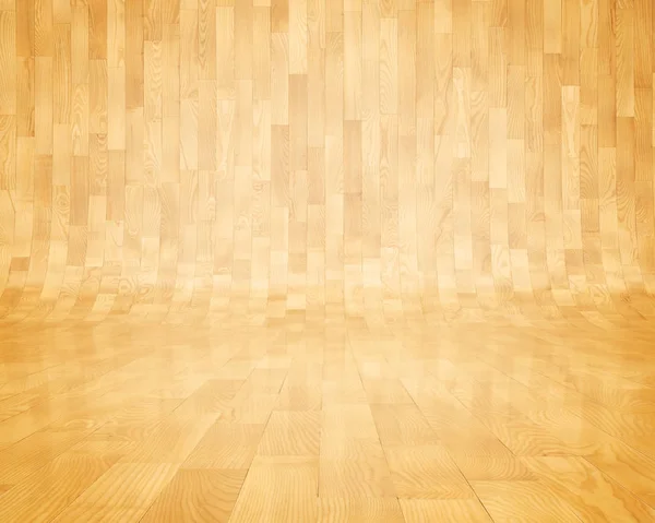 Moderno fundo de madeira curvo. Interior de madeira curva . — Fotografia de Stock