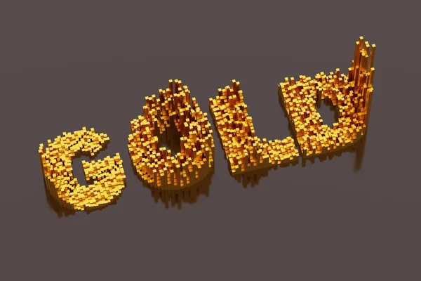 Gráfico de investimento em ouro representando o sucesso no investimento em ouro — Fotografia de Stock