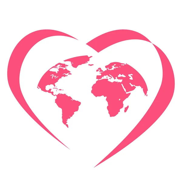 Logotipo do amor global —  Vetores de Stock