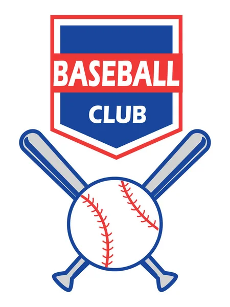 Färg baseball badge design — Stock vektor