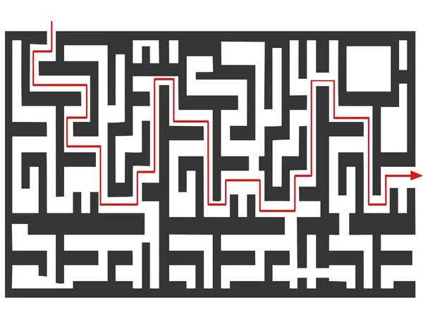 The maze puzzle background — Stock Vector