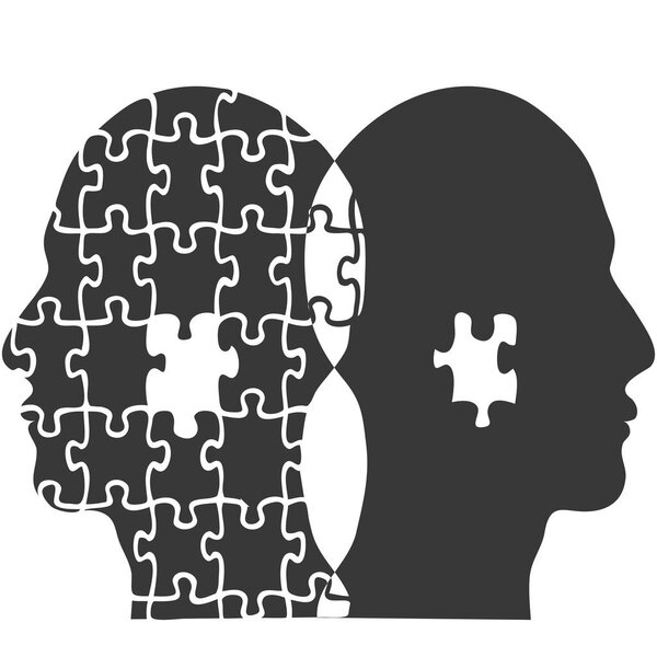 couple jigsaw puzzle people head background