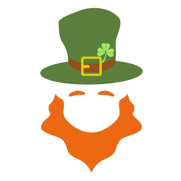 Duende simple con vector sombrero — Vector de stock