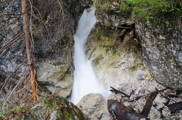 Pequeña cascada en Mala Fatra NP, Eslovaquia — Foto de Stock