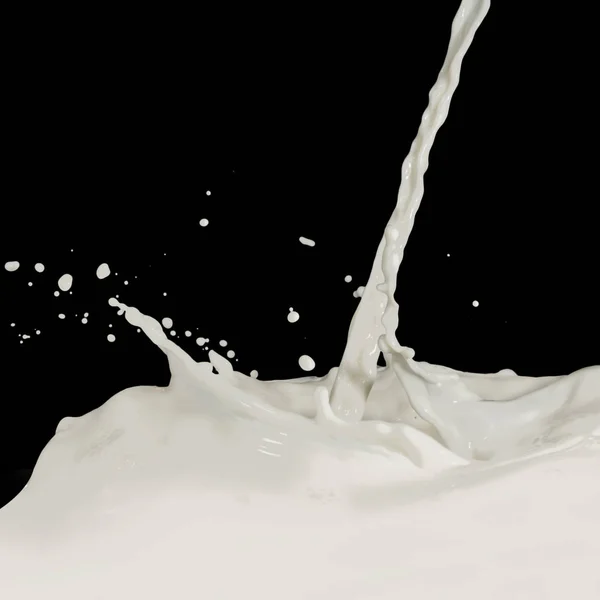 Un chorrito de leche — Foto de Stock