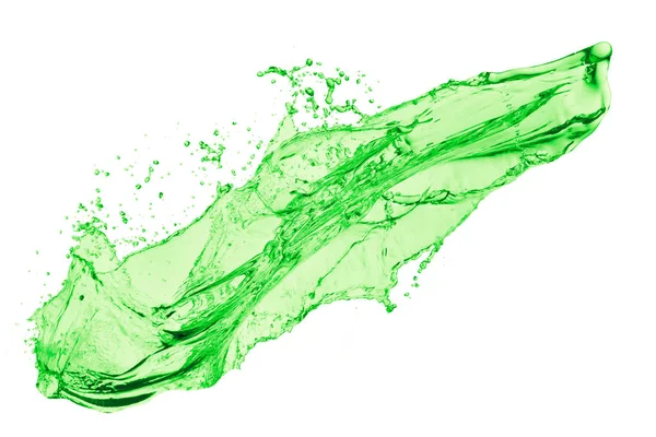 Spruzzi liquidi verdi — Foto Stock
