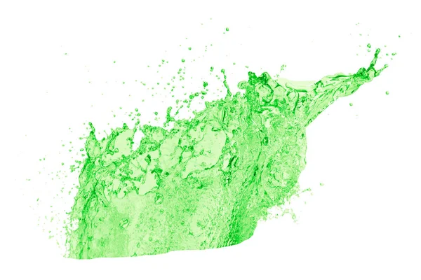 Grön flytande splash — Stockfoto