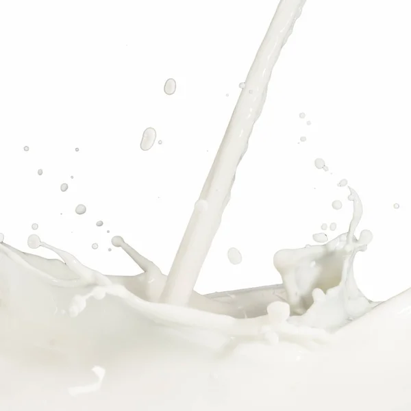 Um respingo de leite — Fotografia de Stock