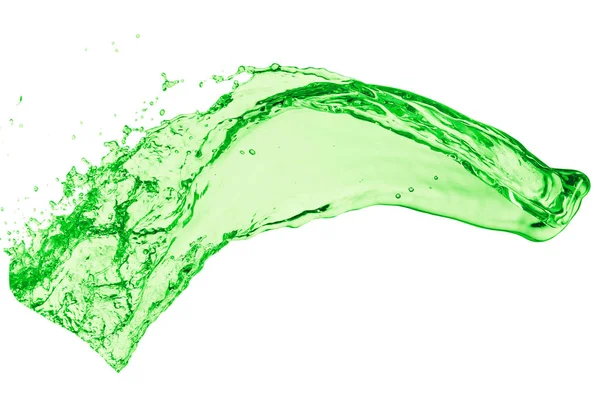 กระเด็นของเหลวสีเขียว — ภาพถ่ายสต็อก