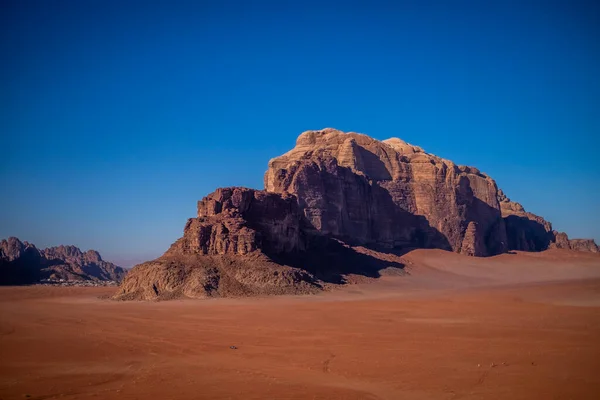 Wadi Rum Deserto Vista Aérea — Fotografia de Stock