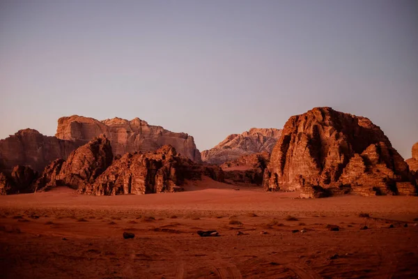 Wadi Rum Deserto Vista Aerea — Foto Stock