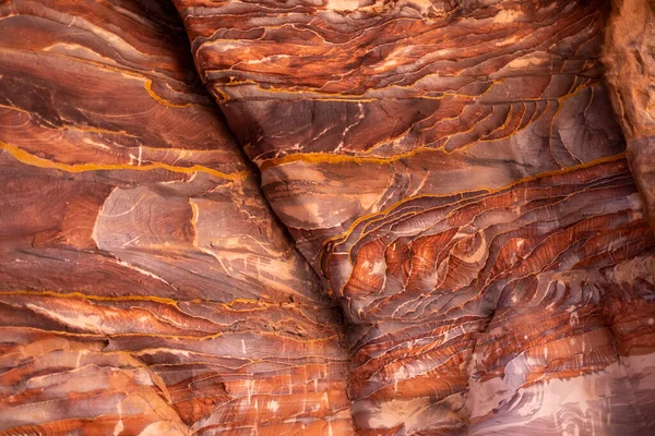 Textura Pedra Com Cores Vermelhas Petra — Fotografia de Stock