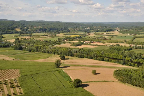 Landsbygdens landskap i Dordogne — Stockfoto