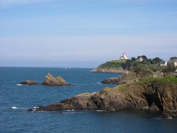 Brittany Coast Quay Portrieux — Stock Photo, Image