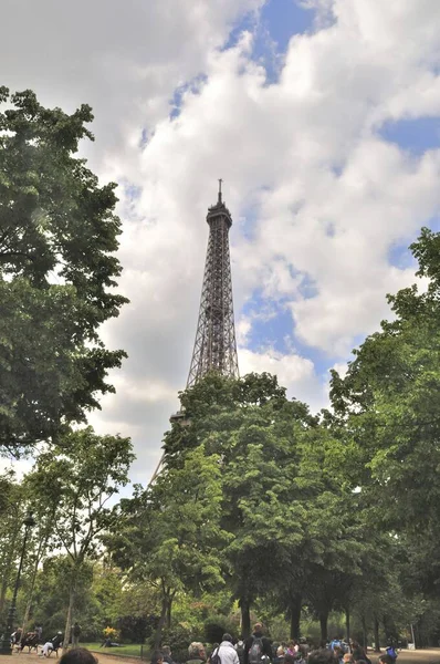 Denkmal Von Paris Der Eiffelturm — Stockfoto