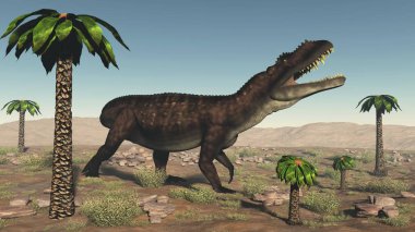 Prestosuchus dinozor - 3d render