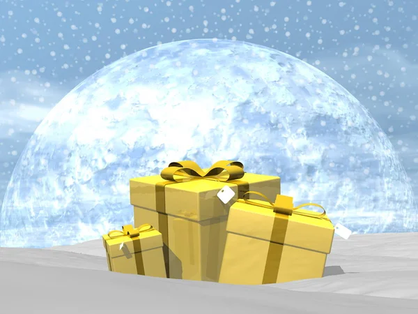 Gifts - 3D render — Stock Photo, Image