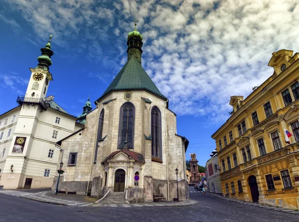 세인트 캐서린의 교회, Stiavnica, 슬로바키아 반스카 — 스톡 사진