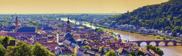 Heidelberg stadt und neckar, deutschland — Stockfoto