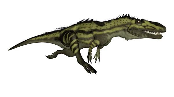 Dinosaures Torvosaurus en cours d'exécution - rendu 3D — Photo