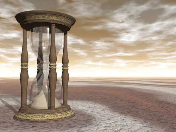 모래 시계-3d 렌더링 — 스톡 사진