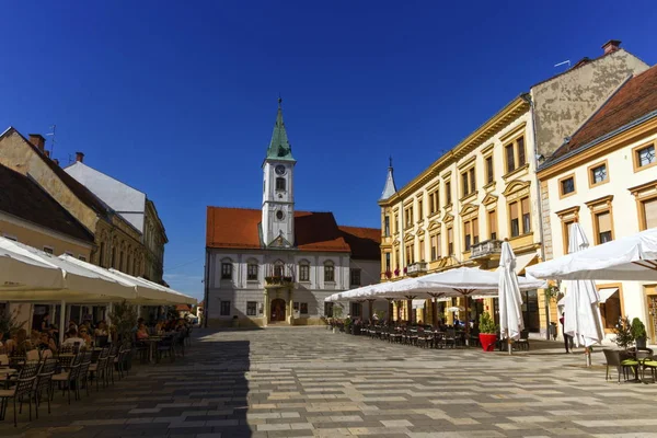 Varazdin main square, Croatia — Stock Photo, Image