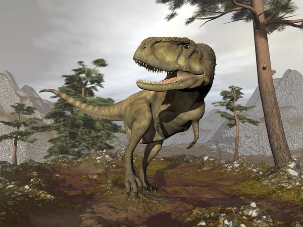 Abelisaurus dinozor - 3d render